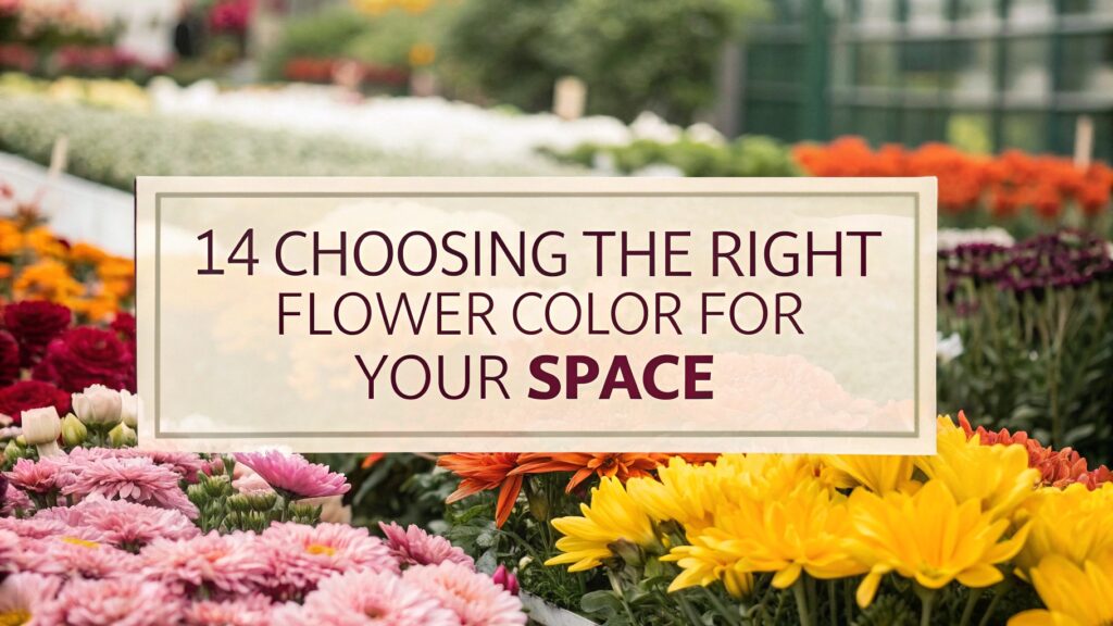 14 Choosing the Right Flower Color for Your Space