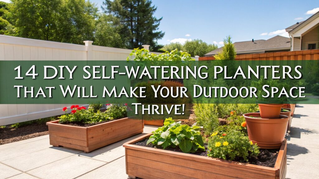 14 DIY Self-Watering Planters That Will Make Your Outdoor Space Thrive!