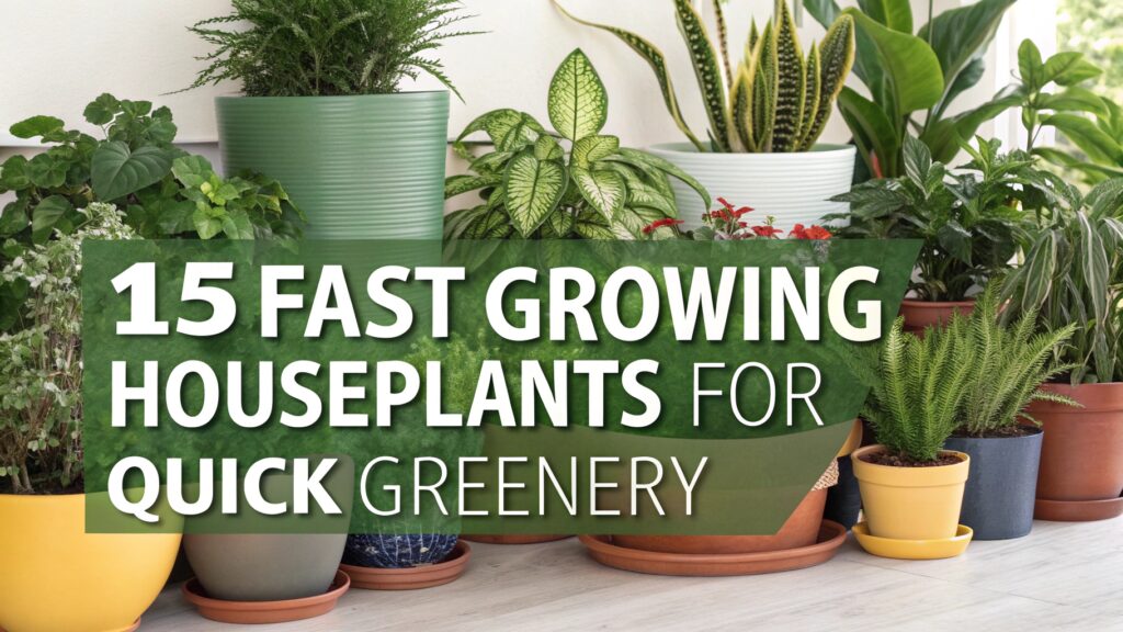 15 Fast Growing Houseplants for Quick Greenery