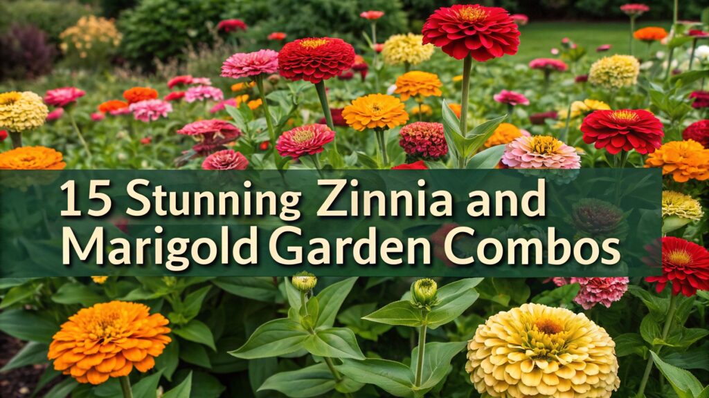 15 Stunning Zinnia and Marigold Garden Combos