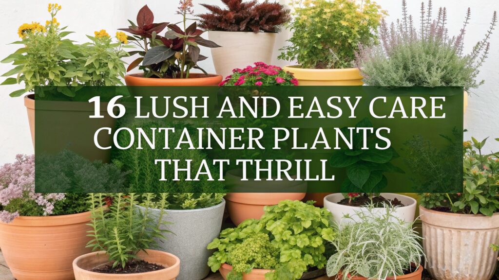 16 Lush and Easy Care Container Plants That Thrill