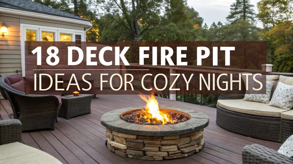 18 Deck Fire Pit Ideas for Cozy Nights