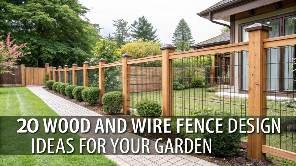 Wood and Wire Fence Design Ideas for Your Garden