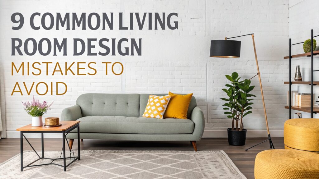 9 Common Living Room Design to Avoid Mistakes