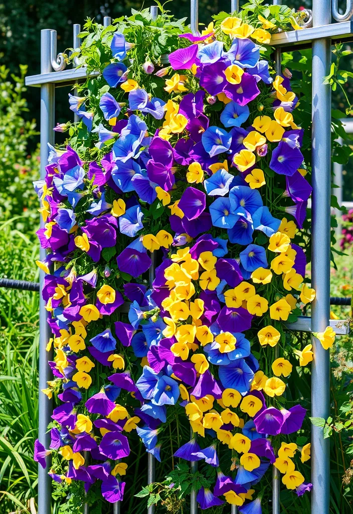 20+ Vertical Flower Gardening Ideas That Maximize Space and Beauty! - 3. Vertical Garden Trellis