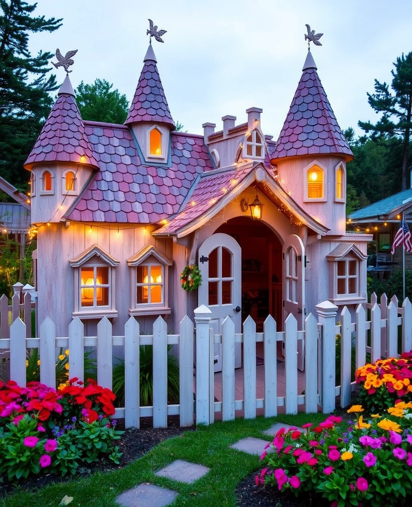 21 Charming Chicken Coop Ideas That'll Beautify Your Garden! - 7. Fairy Tale Enchanted Coop