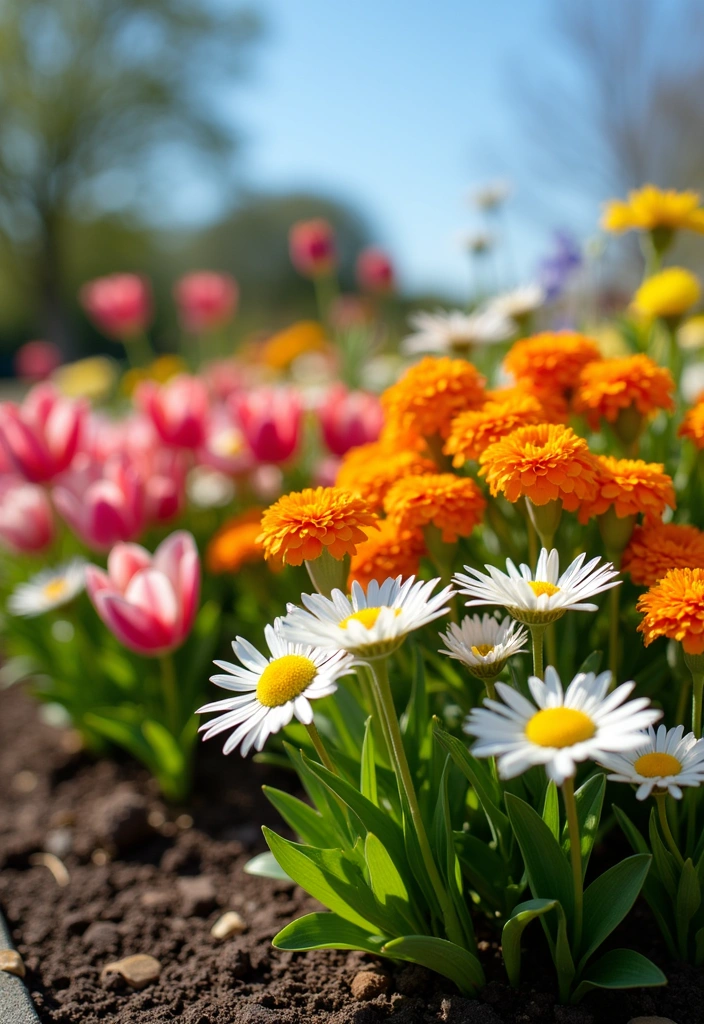 16 Front Yard Landscape Ideas to Inspire - 1. Colorful Flower Beds