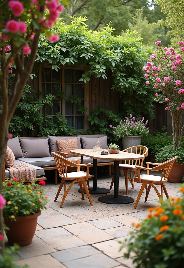 16 Front Yard Landscape Ideas to Inspire - 15. Outdoor Seating Area