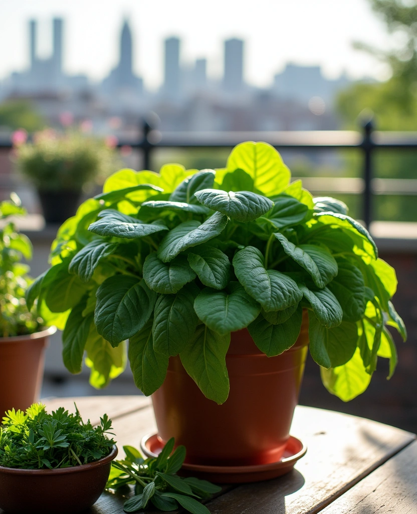 14 Space-Saving Vegetables You Can Grow on Your Balcony  - 3. Spinach