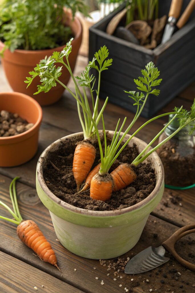 15 Best Vegetables to Grow in Pots That Will Surprise You! - 3. Dwarf Carrots