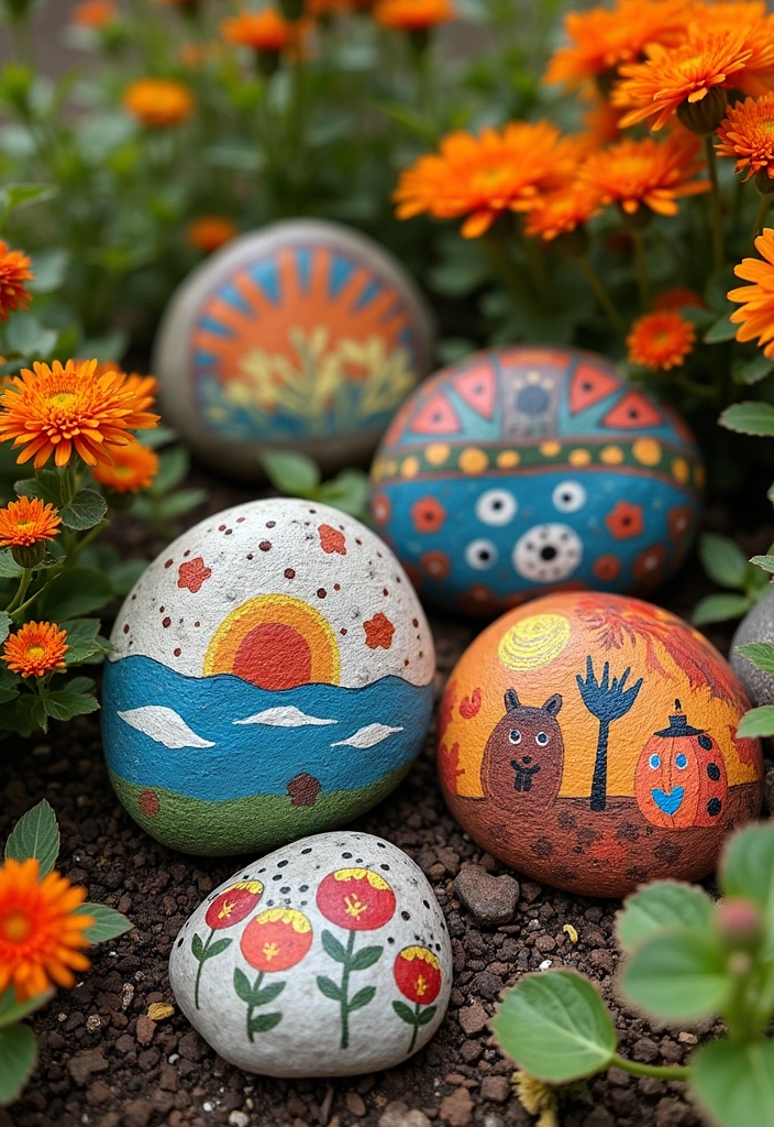 16 Fall Garden Decor Ideas to Inspire - 9. Seasonal Garden Art