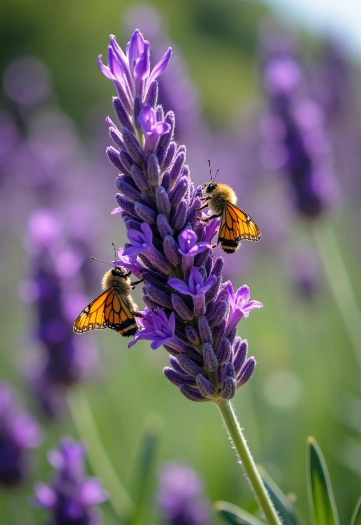 12 Flowers That Attract Beneficial Insects - 1. Lavender (Lavandula)