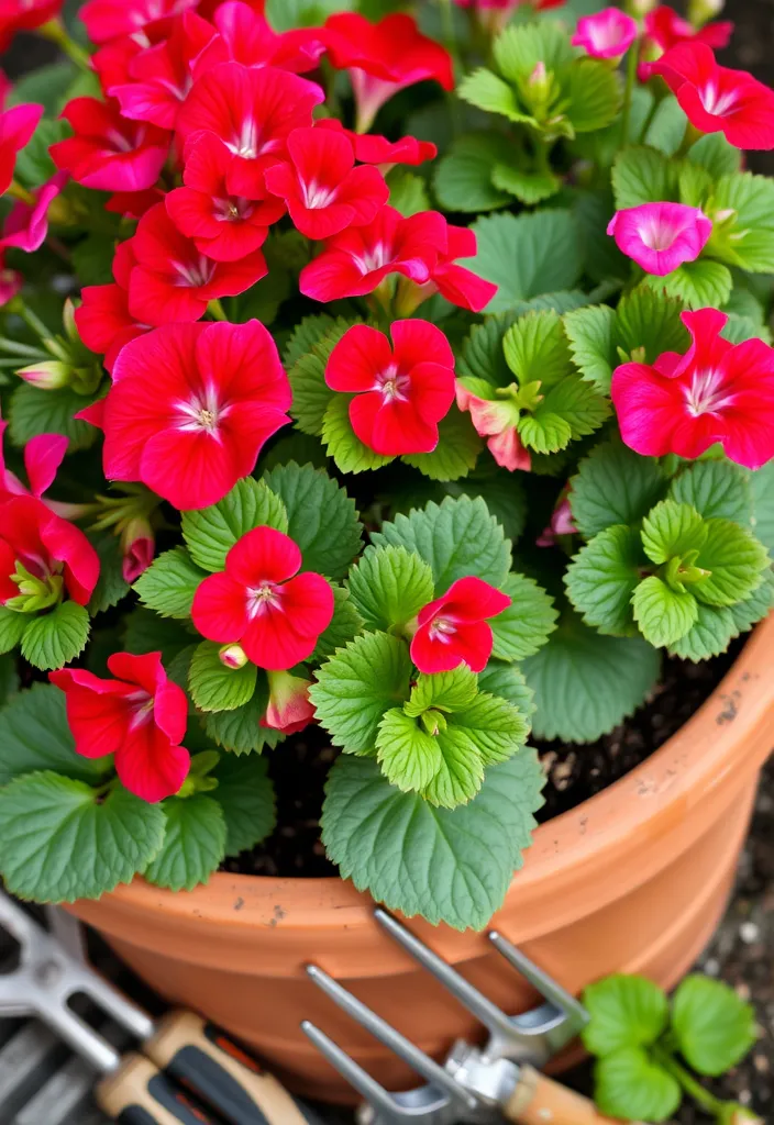 14 Gorgeous Potted Flowers to Transform Your Patio Instantly - 1. Vibrant Geraniums