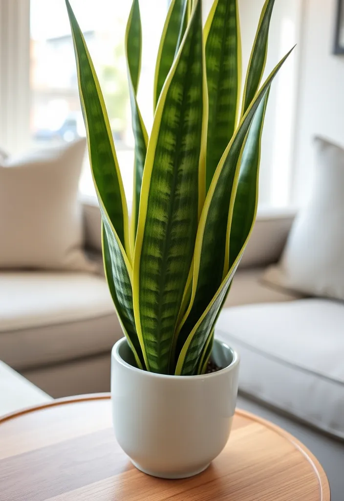 18 Incredible Plants You Can Grow in Your Apartment  - 1. Snake Plant (Sansevieria)