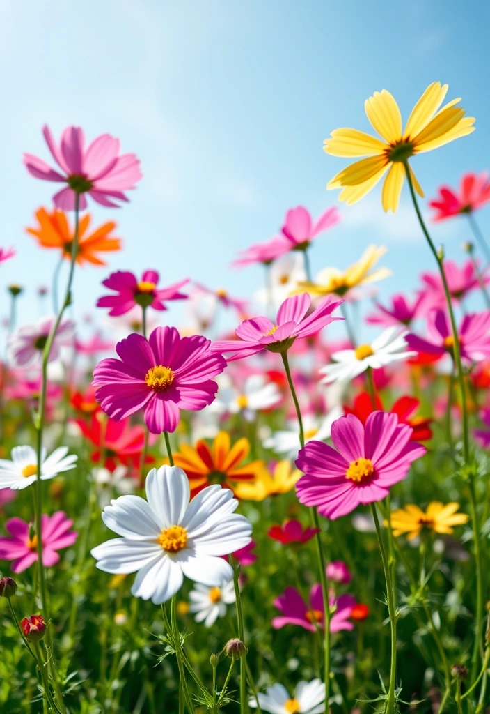 10 Best Flowers for Full Sun Gardens: Blooms All Summer - 10. Cosmos (Cosmos bipinnatus)