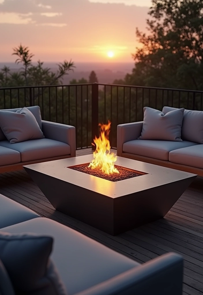 Modern Minimalist Fire Pit