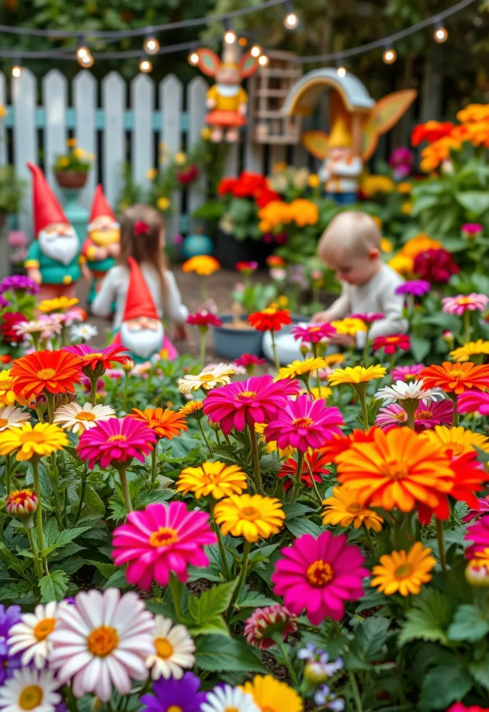 12 Easy Zinnia and Snapdragon Garden Ideas - 9. Children's Garden