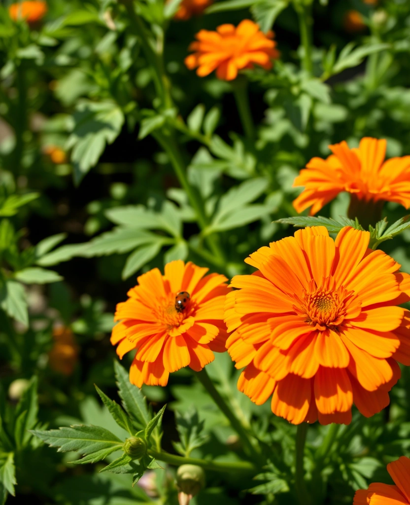 9 Best Companion Flowers for Vegetables - 1. Marigolds: The Pest Repellent