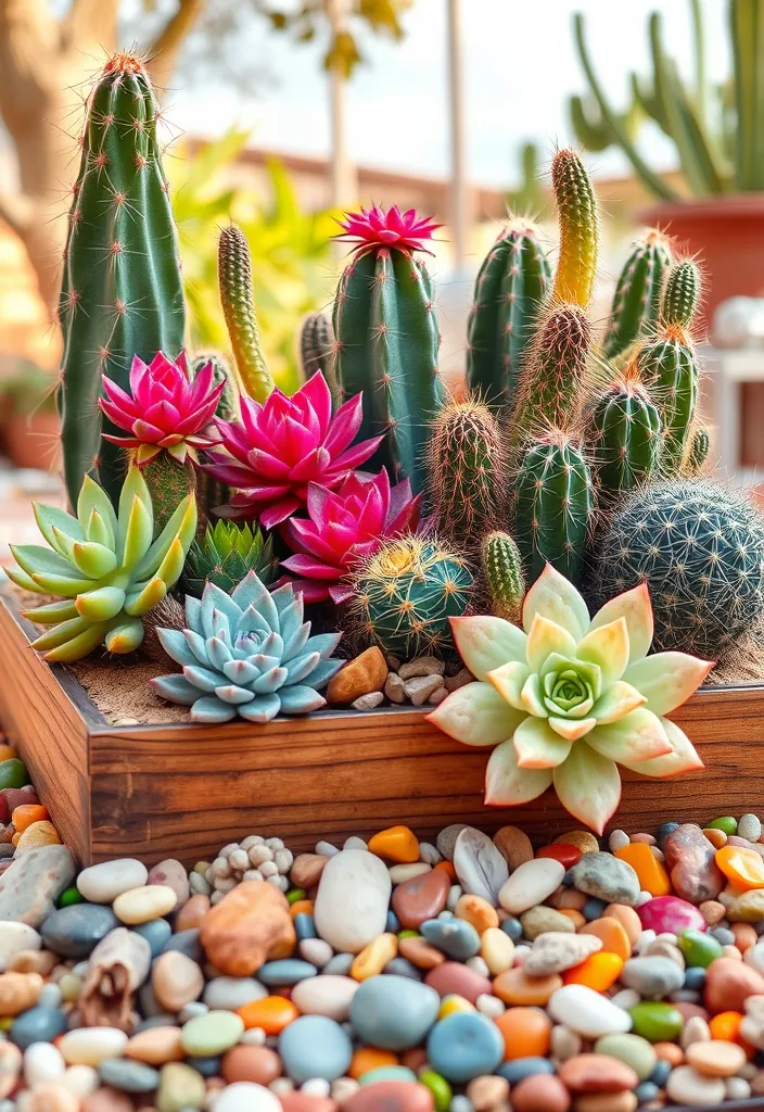 15 Ingenious Garden Layouts for Small Spaces - 10. Succulent and Cacti Gardens