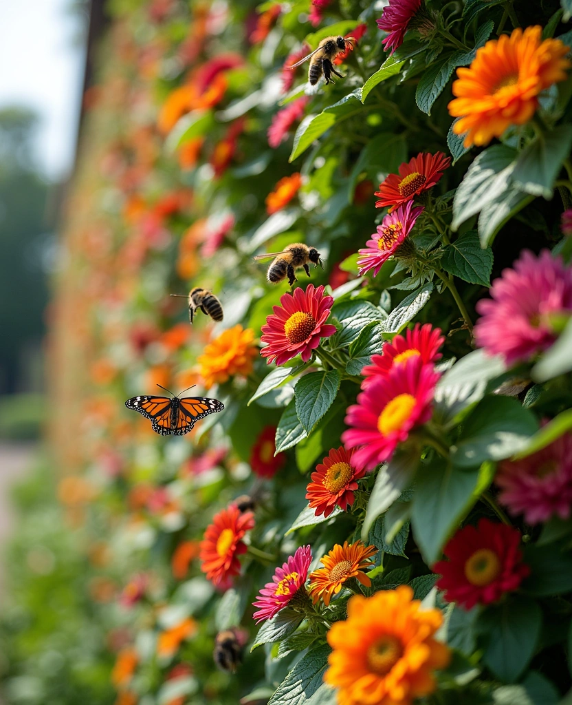 20+ Vertical Flower Gardening Ideas That Maximize Space and Beauty! - 19. Vertical Wildlife Garden