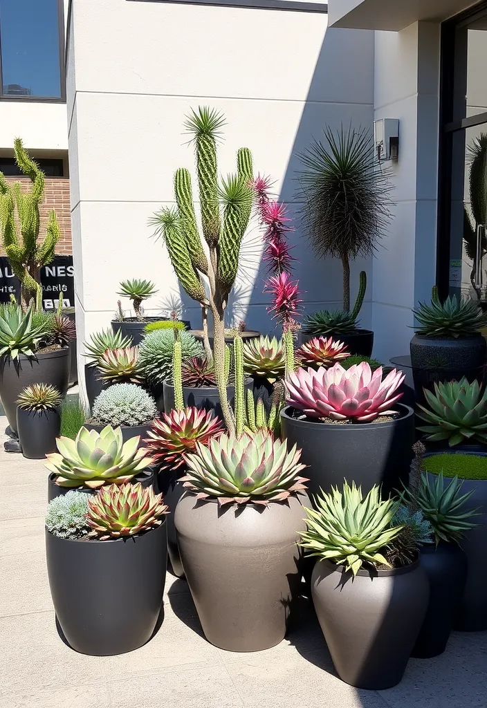 15 Container Plants for Privacy That Will Transform Your Outdoor Space! - 11. Succulents for Low-Maintenance Privacy