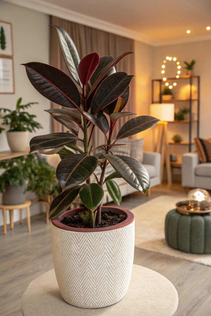 Ficus Elastica 'Burgundy'