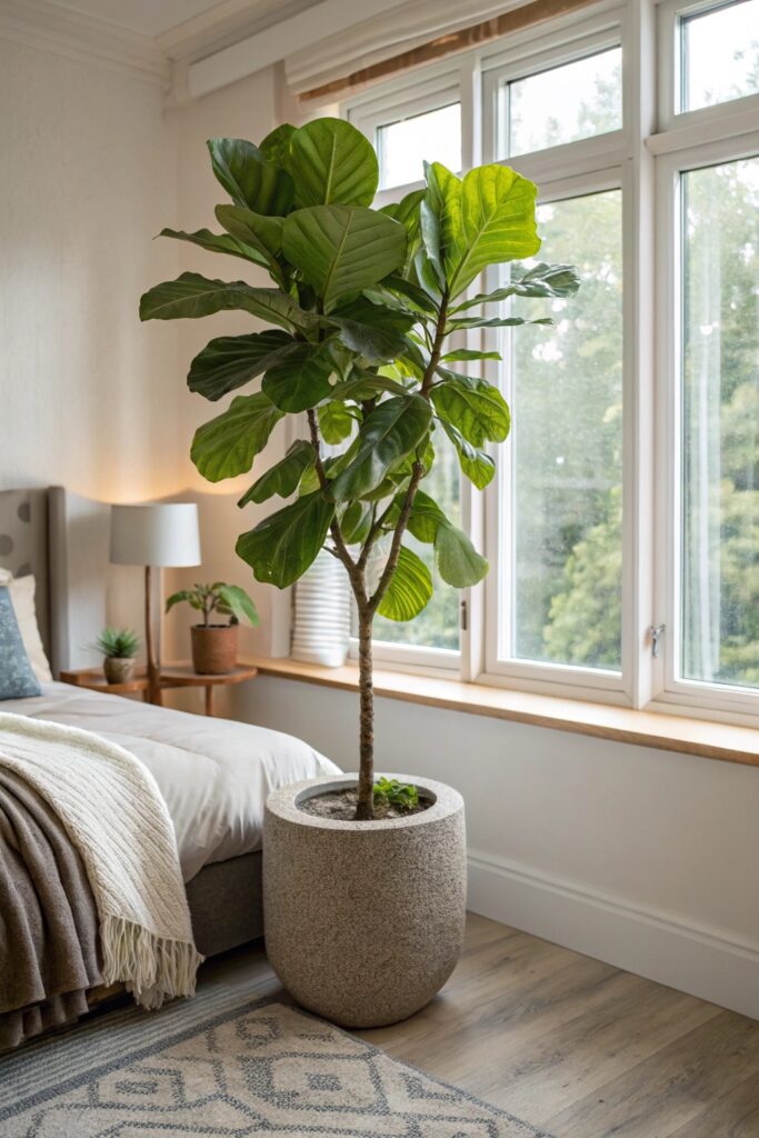 12 Indoor Plants That Thrive on Coffee Grounds - 10. Fiddle Leaf Fig (Ficus lyrata)