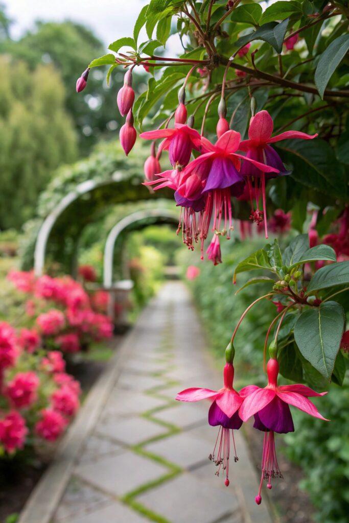 9 Shade-Loving Flowers for a Beautiful Dark Garden - 3. Fuchsia - A Splash of Color