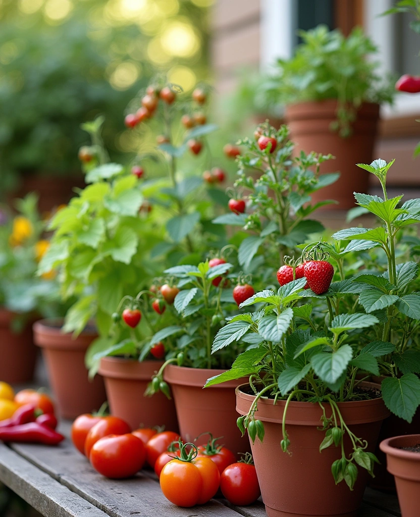 12 Container Meditation Garden Ideas for Peaceful Spaces  - 8. Edible Container Garden