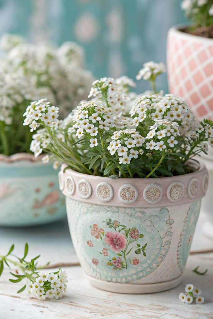 10 Best Flowers for Container Gardening: Potted Beauty - 7. Sweet Alyssum: Tiny But Mighty