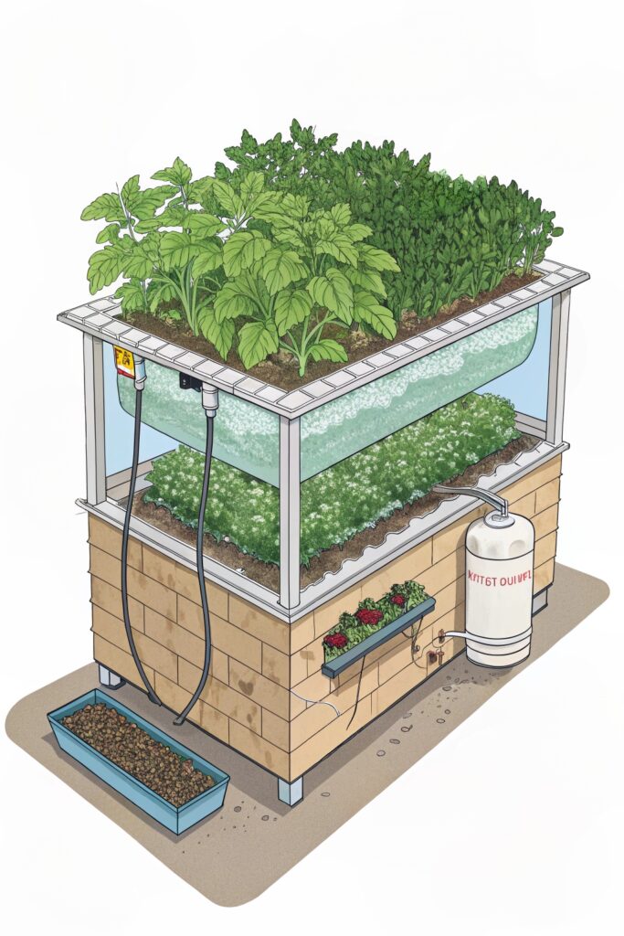 12 Genius DIY Self-Watering Systems for Your Vegetable Garden  - 5. The Wicking Bed