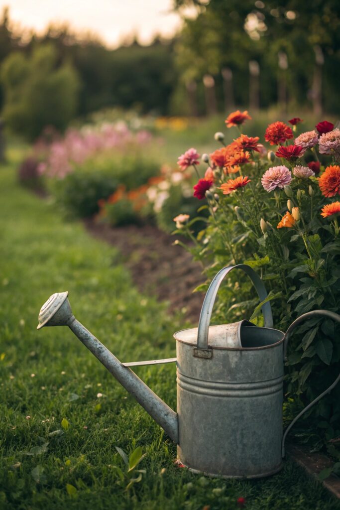 9 Essential Tools for Flower Gardening Success - 5. Watering Can with a Long Spout