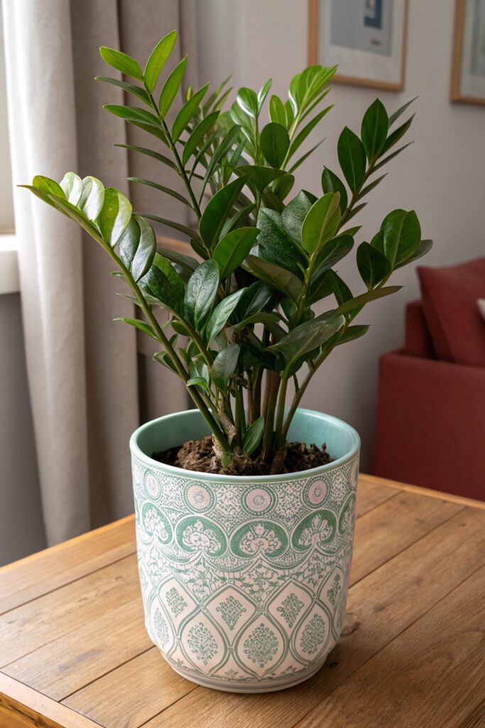 12 Indoor Houseplants for Every Room - 4. ZZ Plant (Zamioculcas zamiifolia)