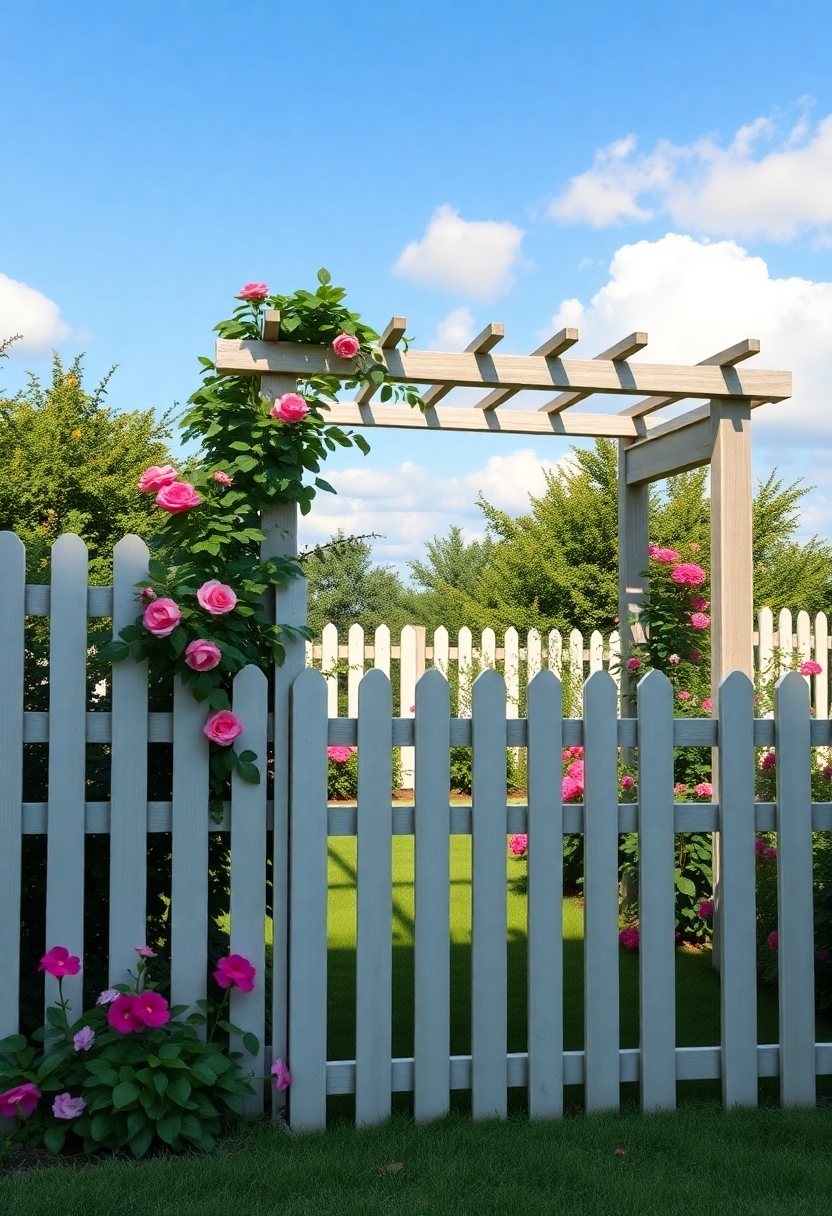 beautiful backyard fence designs