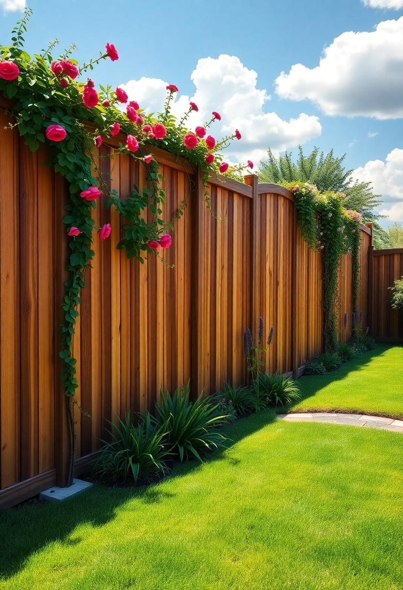 beautiful backyard fence options