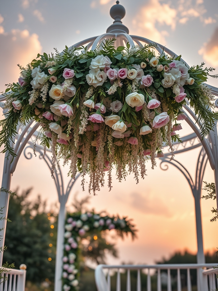 beautiful floral hanging arrangements