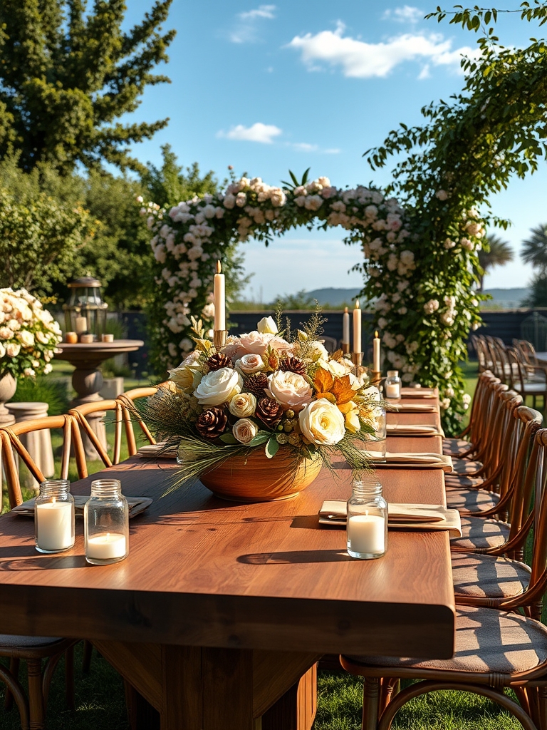 beautiful floral table decor