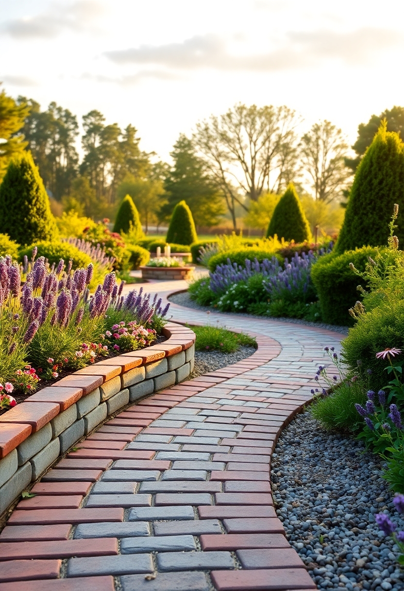 beautiful garden stone paths