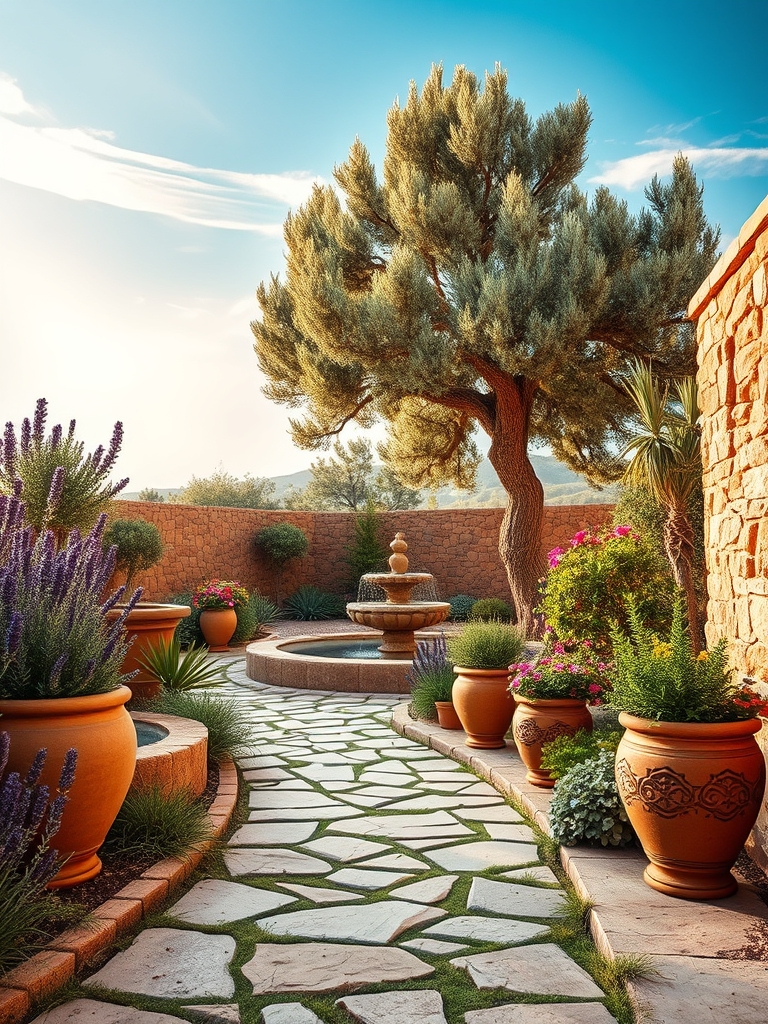 beautiful mediterranean garden spaces