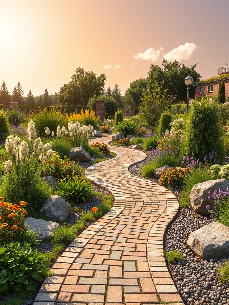 beautiful outdoor stone paths