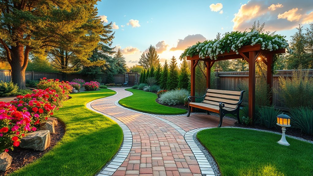 beautiful outdoor stone pathways