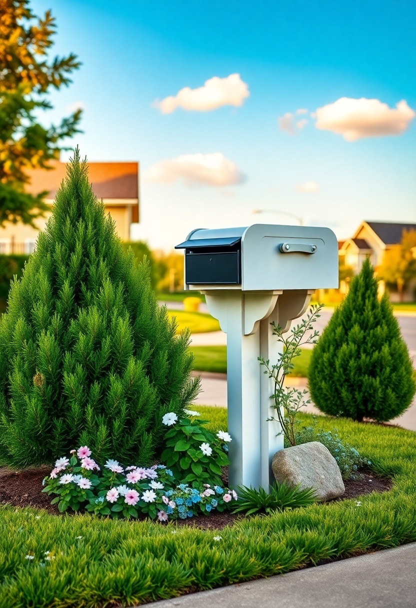 beautiful small mailbox landscapes