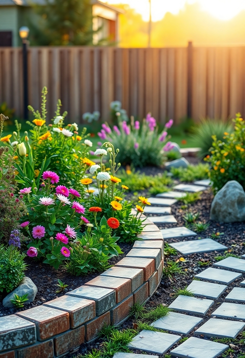 beautiful yard edge designs