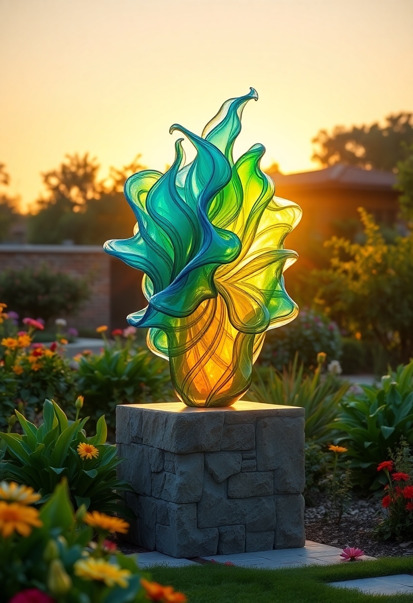 beautifully crafted glass pieces