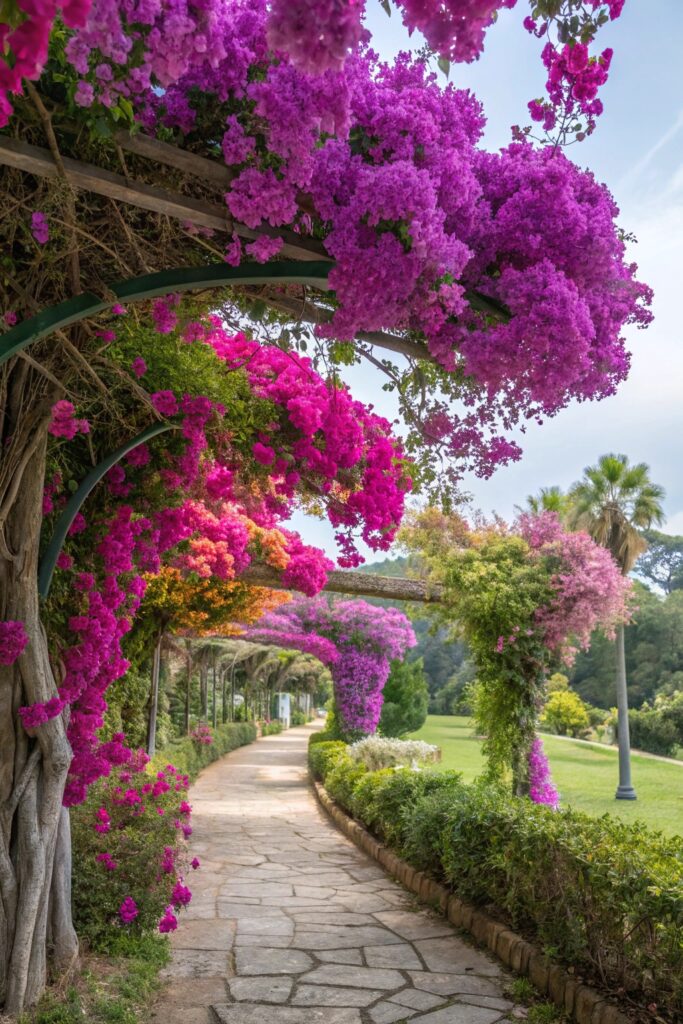 vibrant flowering plant life