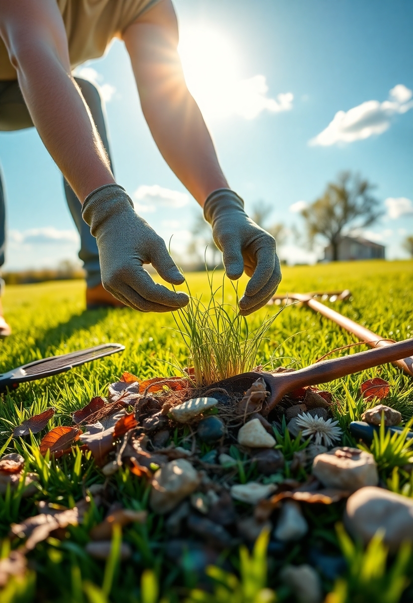 clean up the yard