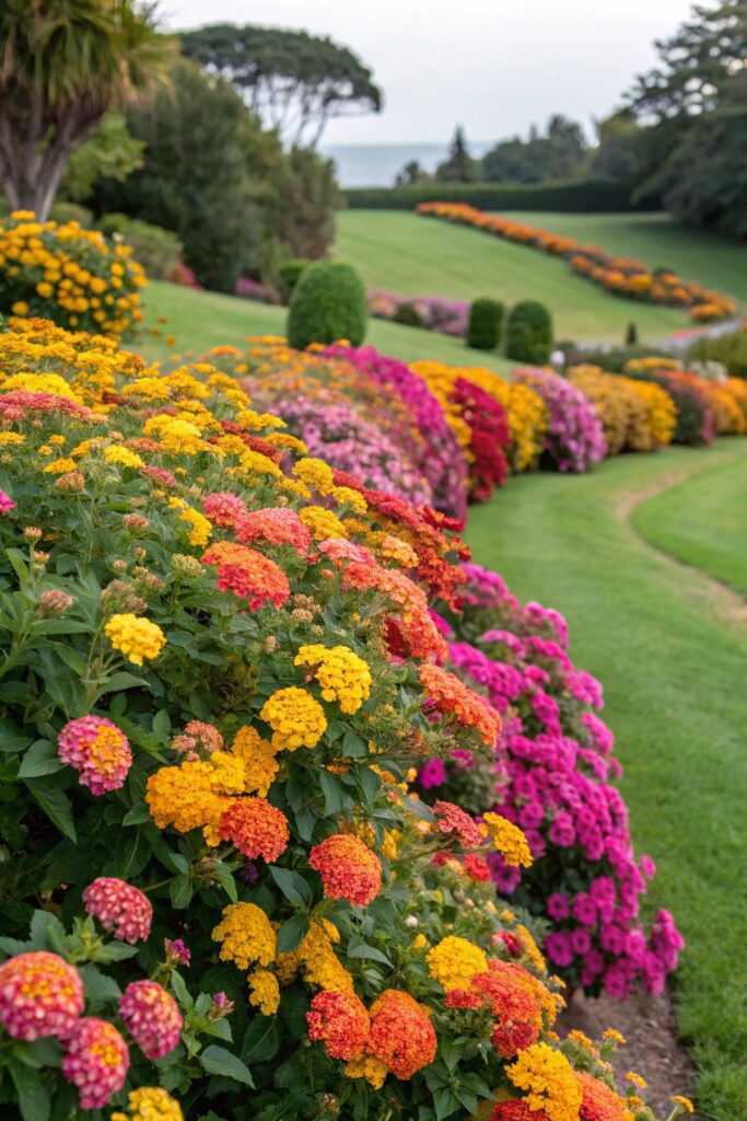 vibrant flowering garden plants