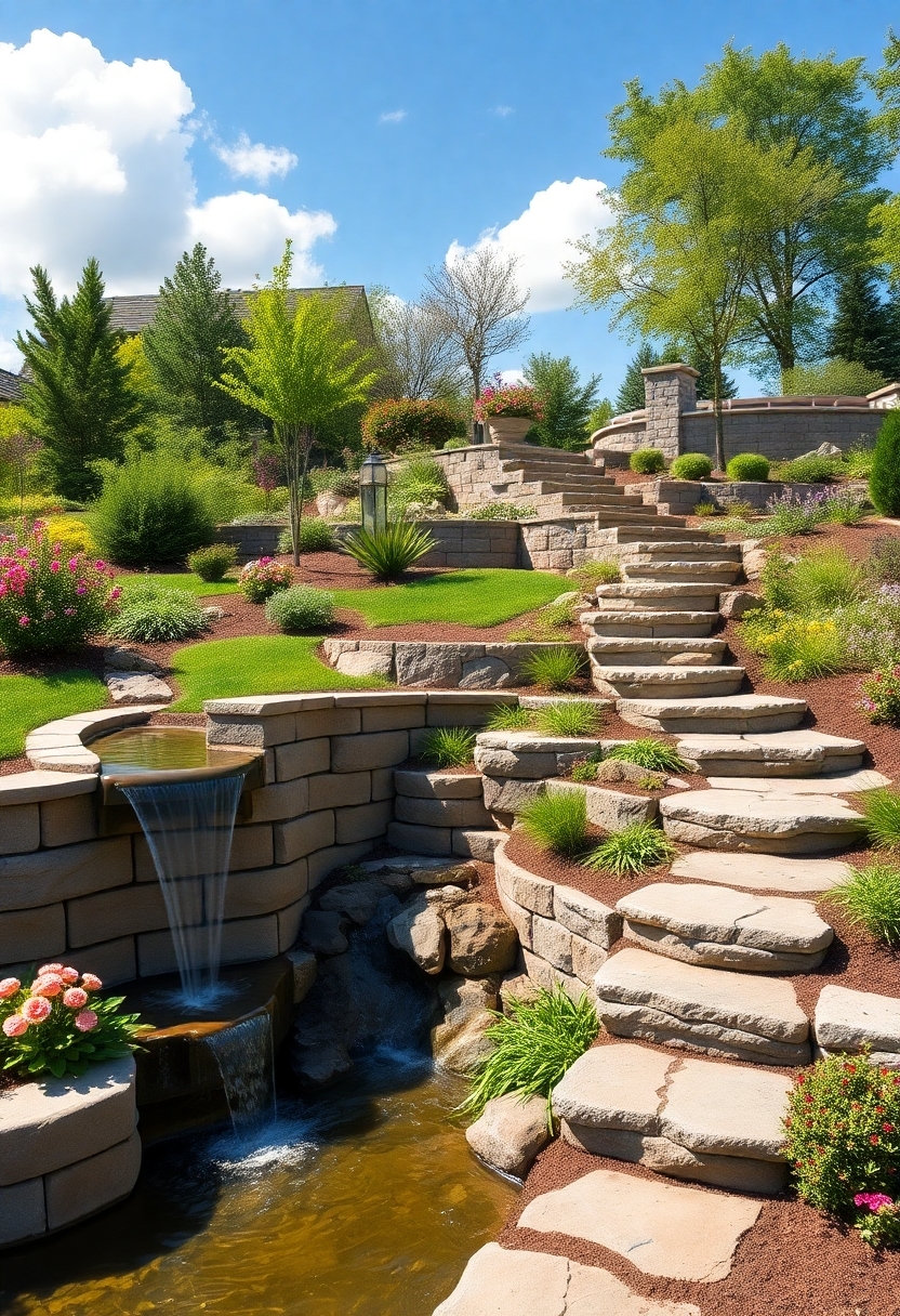 constructing garden stone walls