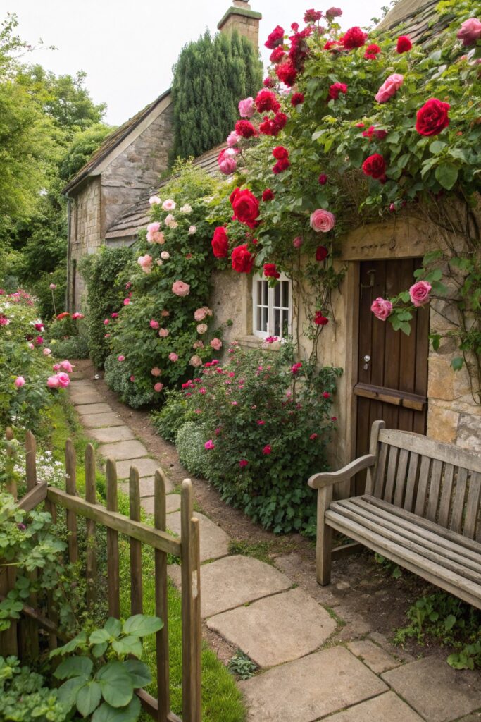 beautiful flower bed layout