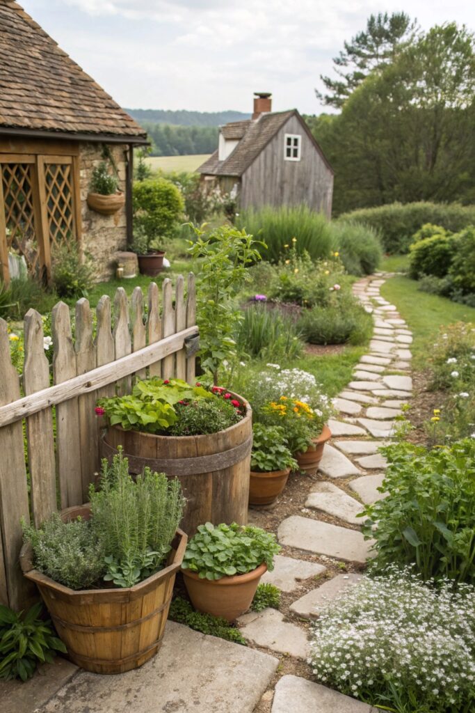 herbs in cute gardens